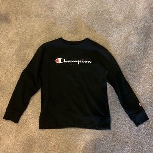 Boys L Black Champion Sweatshirt